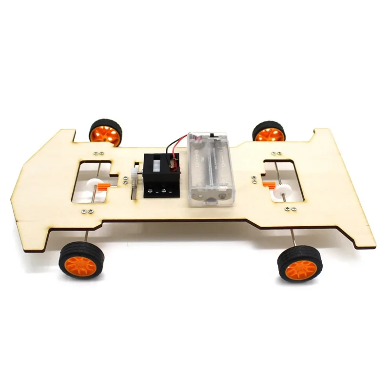 Kids Handmade 4WD Car DIY Technology Intelligence Car Model Creative Assembly Science and Education Toy Experiment Set