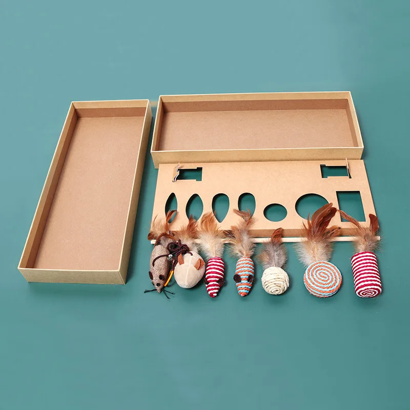 Simulation Catnip Cat Toy Alternative Cat Funny Playing Set Gift Cat Teaser Toy Set