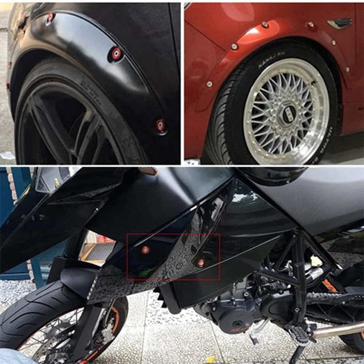 Многофункциональная шайба JDM M6, универсальная для кранцов/фар/бамперов и т. д., 10 шт./компл., 9 цветов, оптовая продажа с фабрики, логотип на заказ