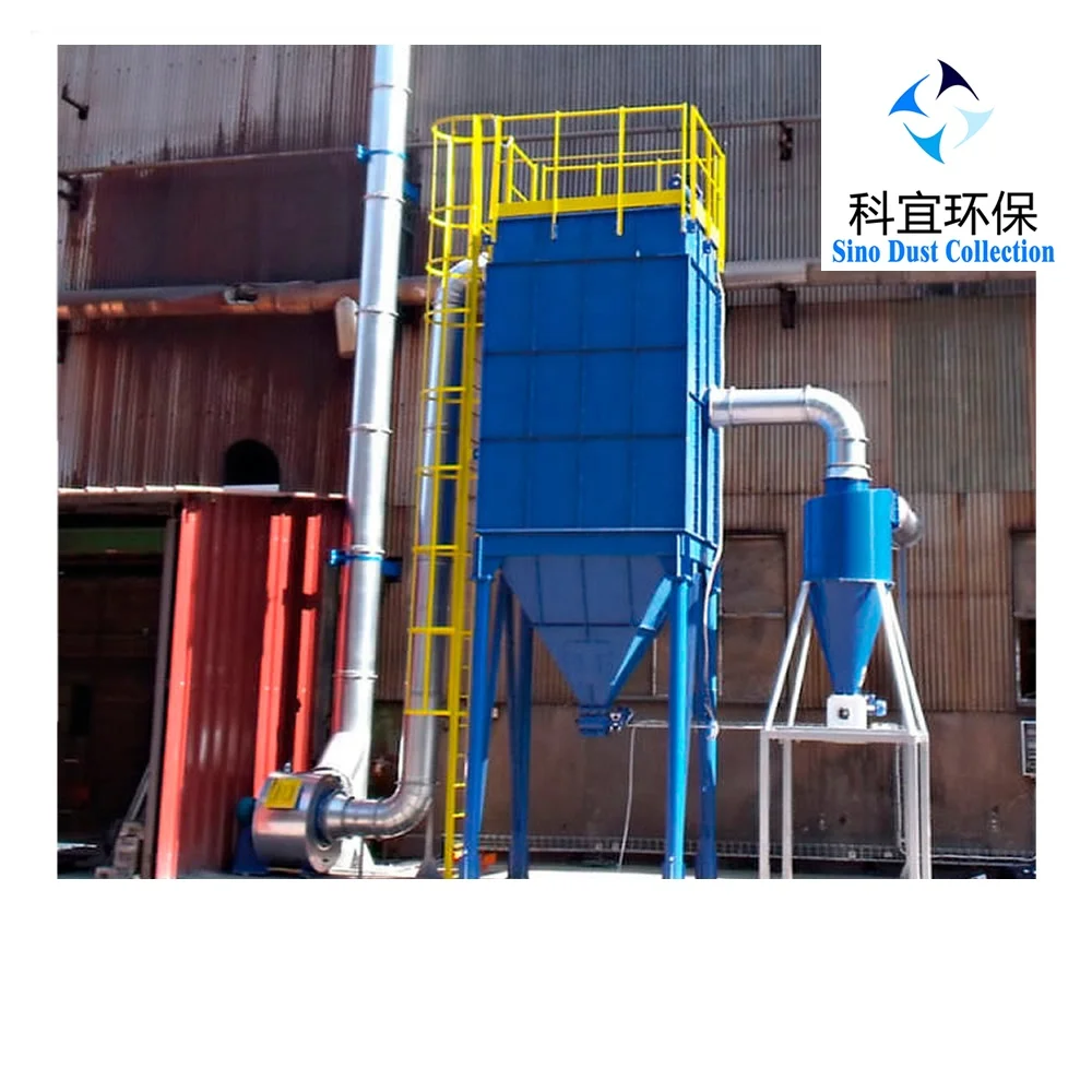 High efficiency Rovan industry cartridge filter dust collector with dust remove system