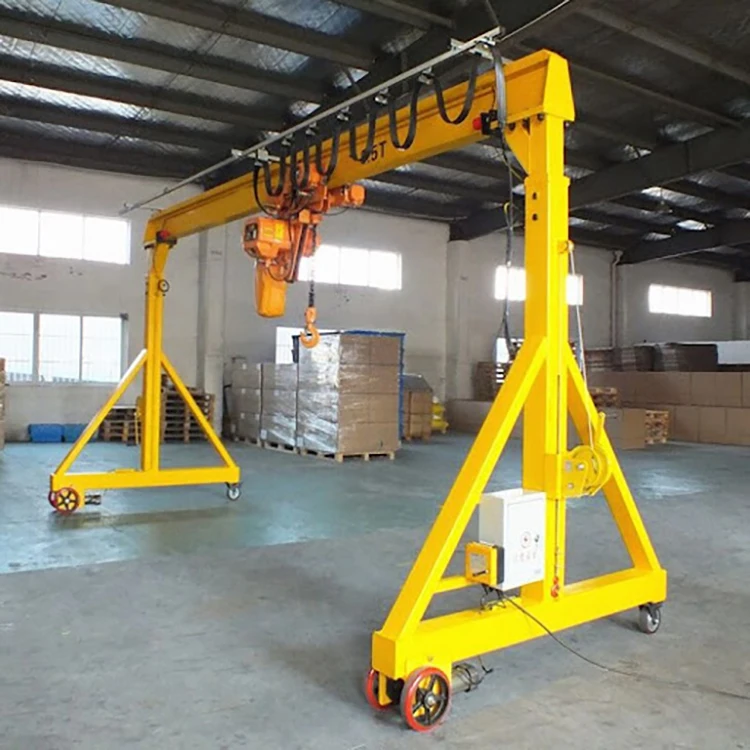 Superior production 3 ton trolley mobile rail gantry crane for sale