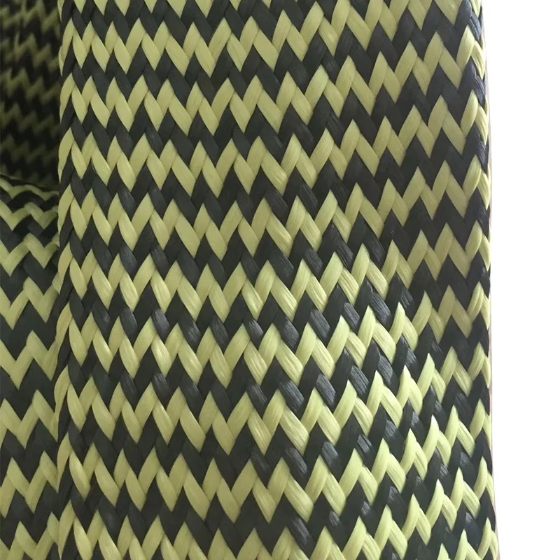 high temperature resistance carbon aramid fiber hybrid braided sleeve