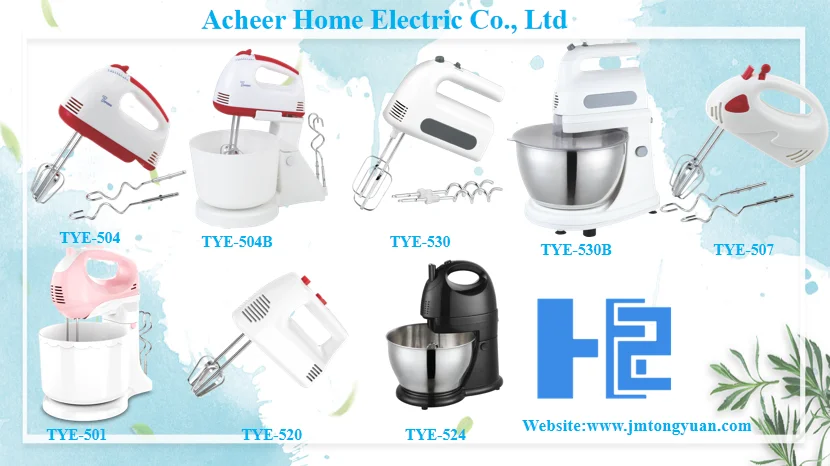 One speed control electric plastic home usage egg cake hand mixer