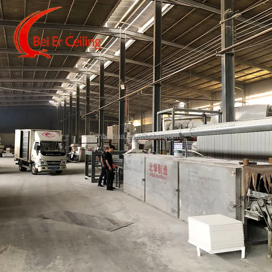 Beihua Factory Amusite Ceiling Tiles Price 14 mm Thick Tegular Edge Pin Hole Ceiling Board Mineral Fiber Panel