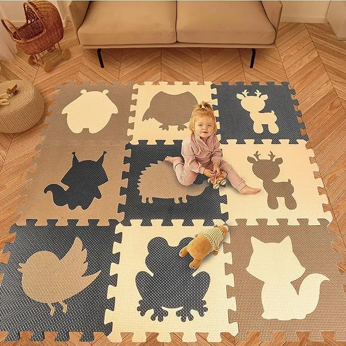 Non-toxic Baby Mat Soft Plush Infant Toy Play Mat Kids Play Floor Mat