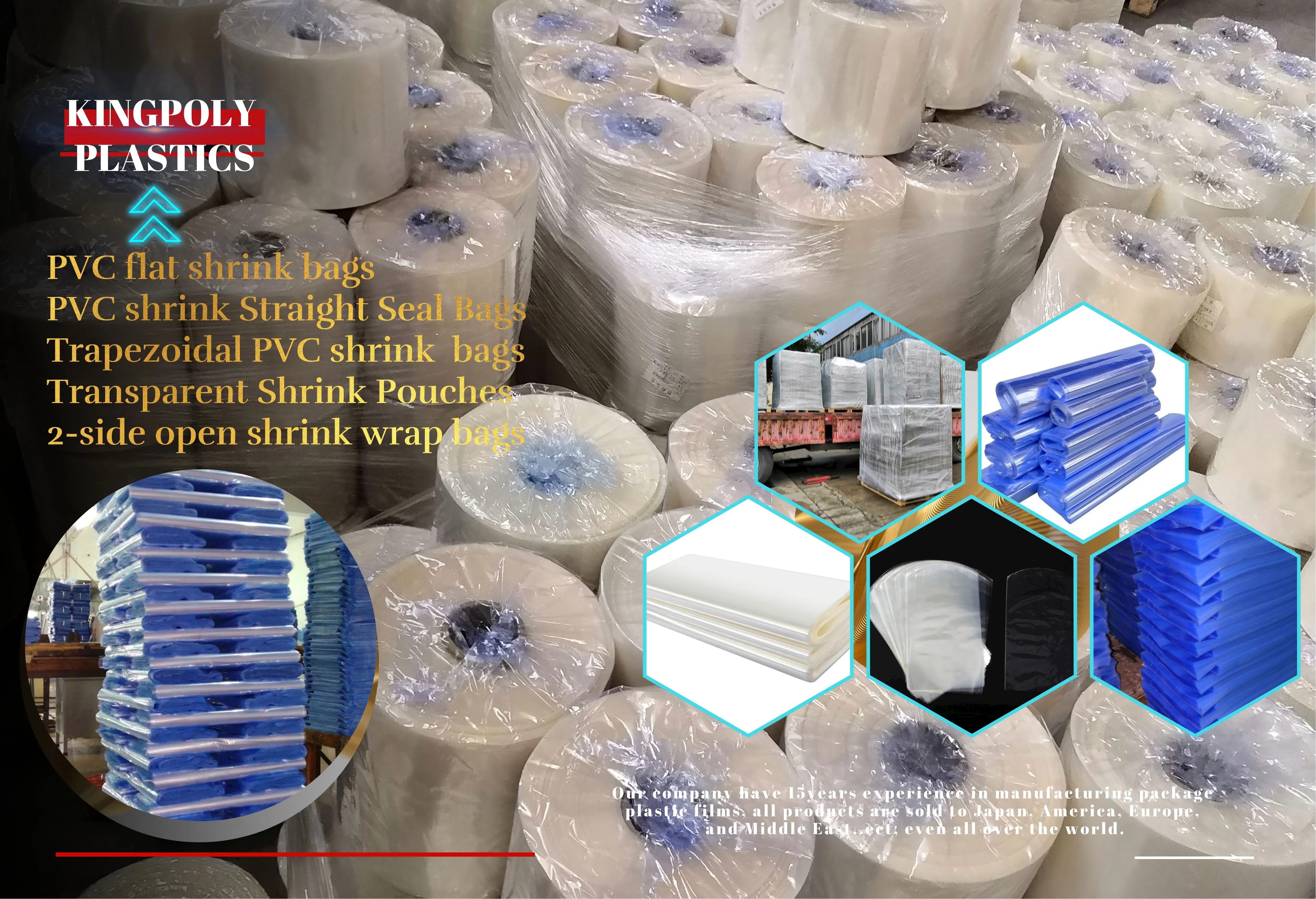 China Wholesale Insulation PVC heat shrink sleeve Lay-flat Width PVC Heat Shrink Wrap Tubing film 