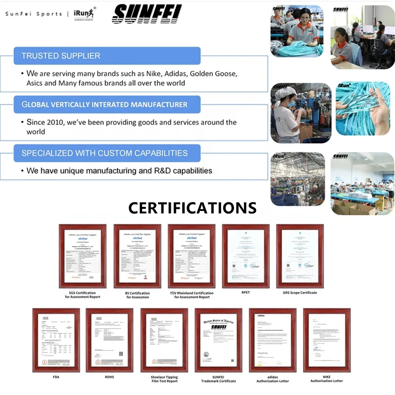 SunFei Latest Design Shoelace For Boot Bungee Cord String Waxed Dress Shoes Laces for Derby Brogue Work Shoes