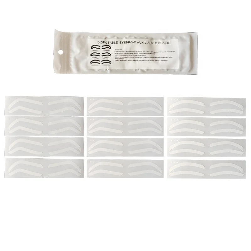 Microblading Accessories Supplies Disposable Eyebrow Auxiliary Sticker Brow Shaping Mapping Stencil Sticker Brow Guide Template