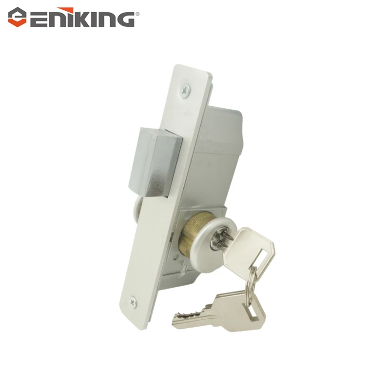 High Quality Aluminum Alloy Backset Hook Bolt Mortise Lock Adjustable Mortise Hook Lock Glass Door Lock Set