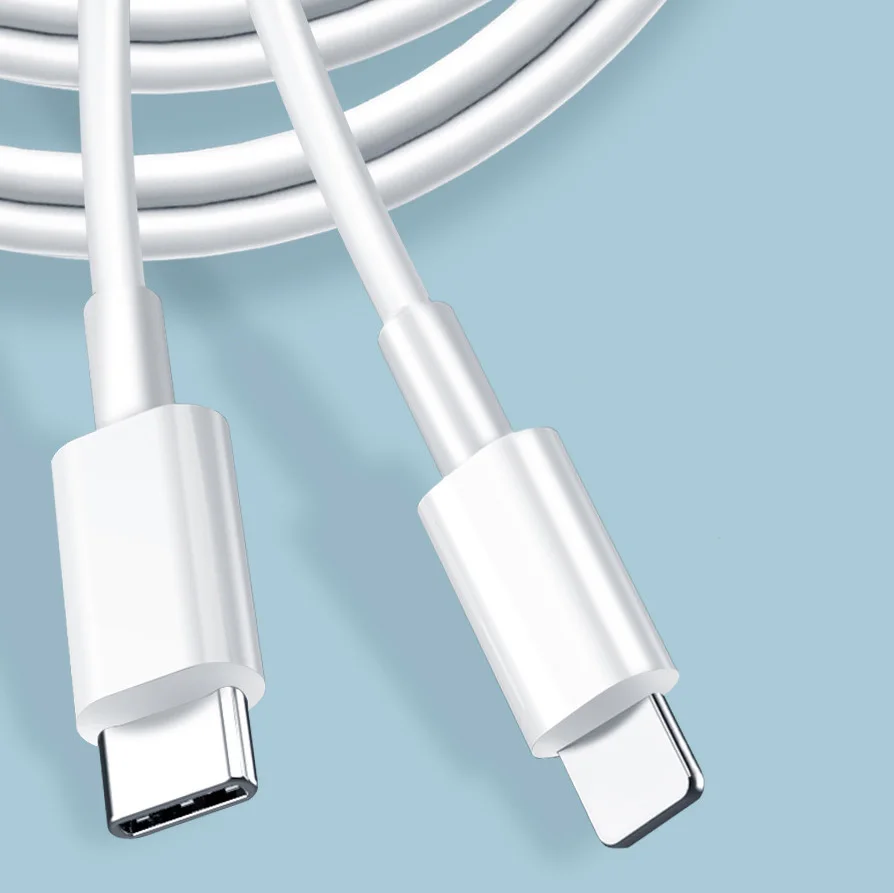 Amazon Best Selling Mobile Phone 5V to 12V USB Type C to Lighting Cable 3A Fast Charging For iphone