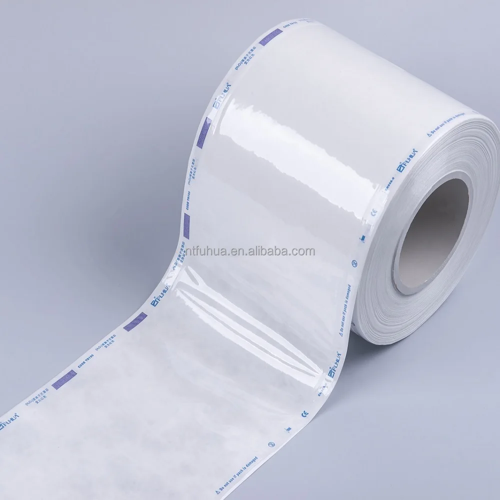 Medical Packaging  Tyvek Pouch Roll Bag for Plasma H2O2 Sterilization 2FS 200mm*70m
