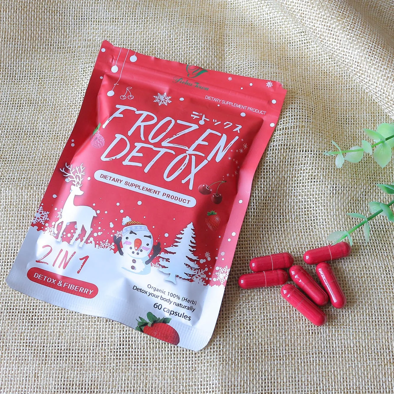 Detox Sliming Appetite lose Control diet Pills 2 in 1 fast and strong slim frozen detox capsules for weight product