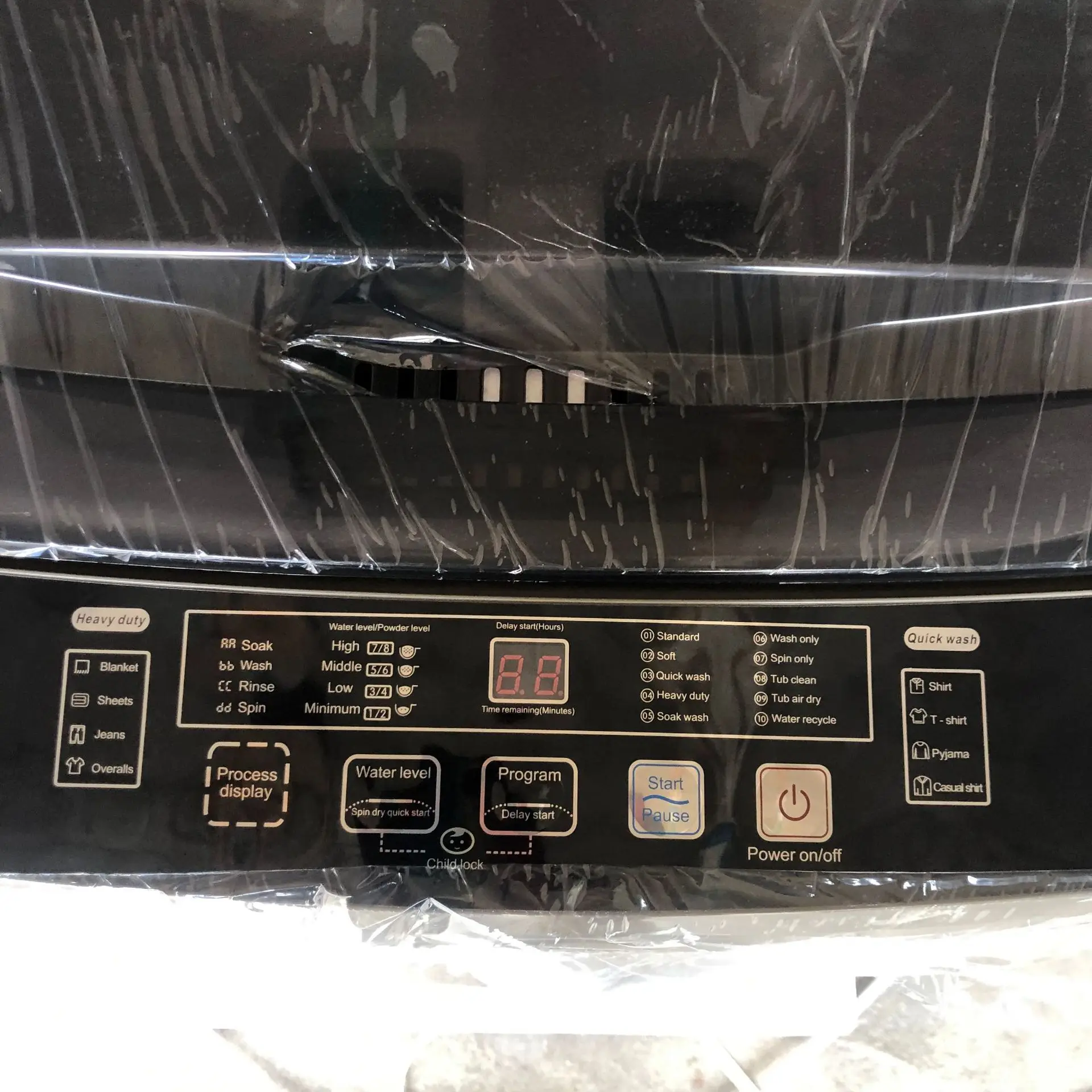 2024 Hot Selling 15kg Smart Electric Top Load Washers Household Laundry and Drying Fully Automatic Mini Washing Machines