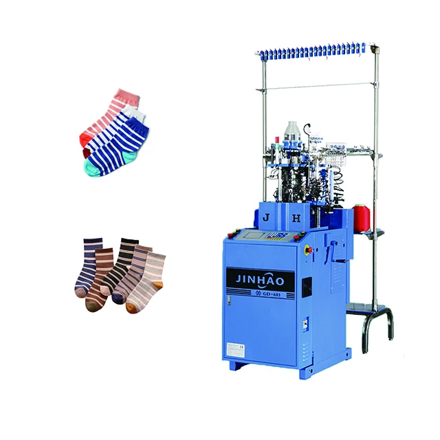 GD-WSD высококачественный двухцилиндровый полностью компьютеризированный простой вязальный станок для носков, зимние толстые махровые носки, машина для производства корейских носков