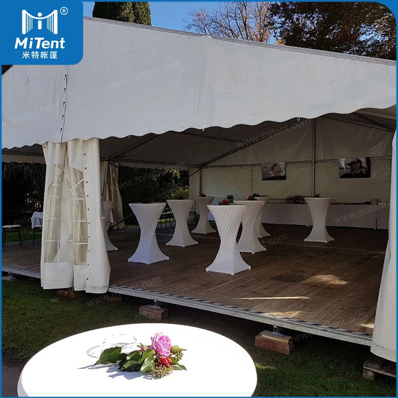 White Roof PVC Aluminum Large Church Tent for Sale 200 People Wedding Celebration Tent