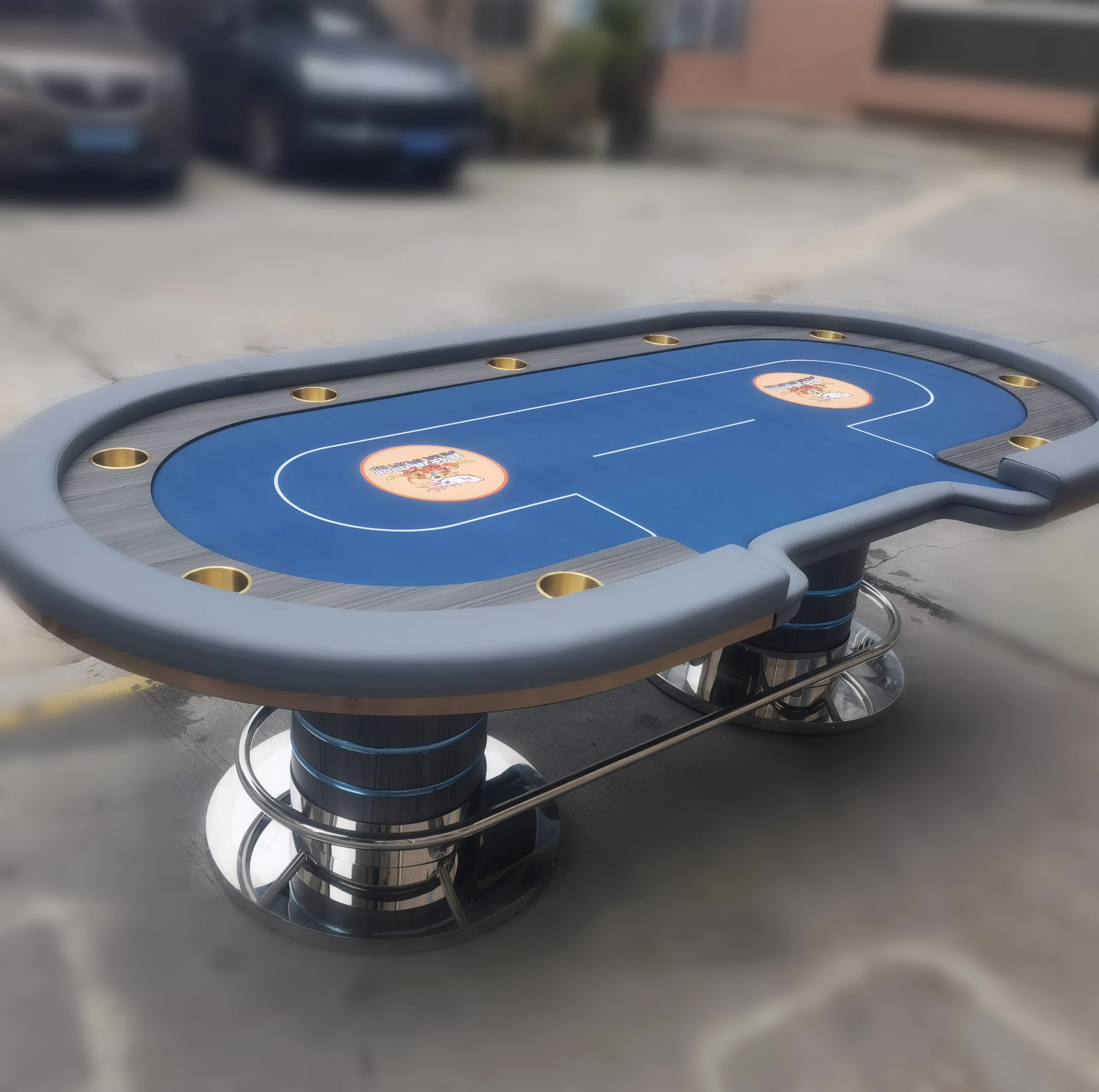Poker Table Wholesale Classic designed Custom 10 seat Poker Gambling Table texas Holden poker table