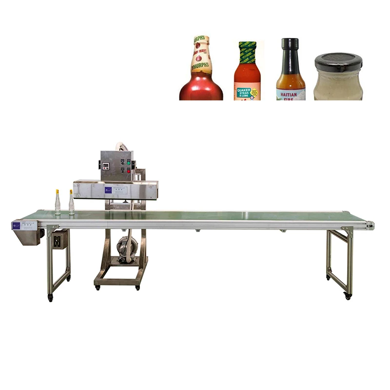 High quality manufactory Automatic bottle neck heat shrink tunnel wrapping packing machine