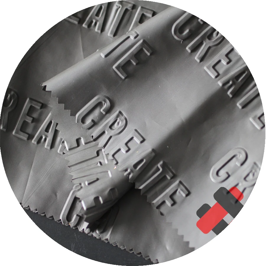 3D embossed polyester taffeta fabric for garment