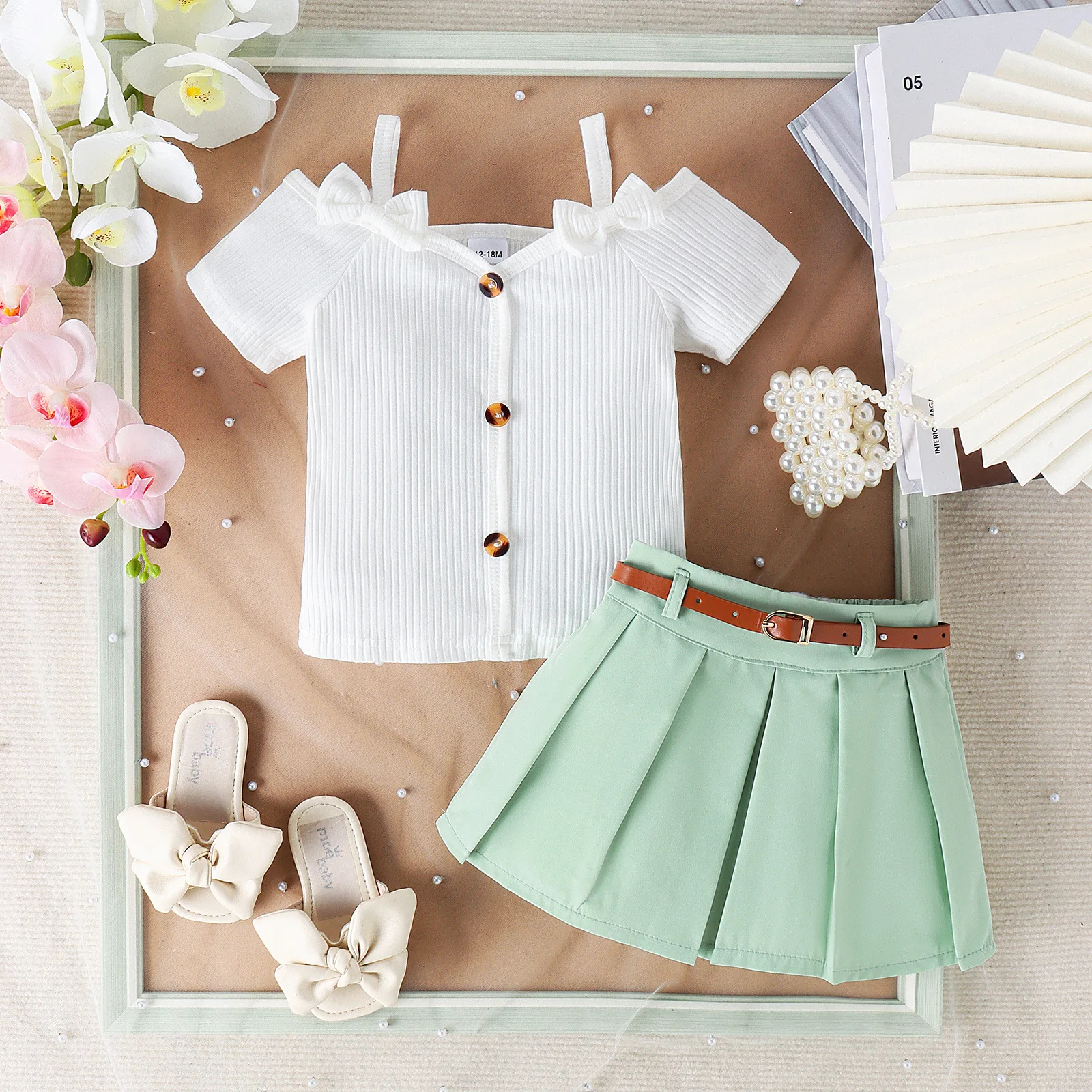 Wholesale New Fashion Summer Girls Kids Toddler Boutique Clothing Set From China