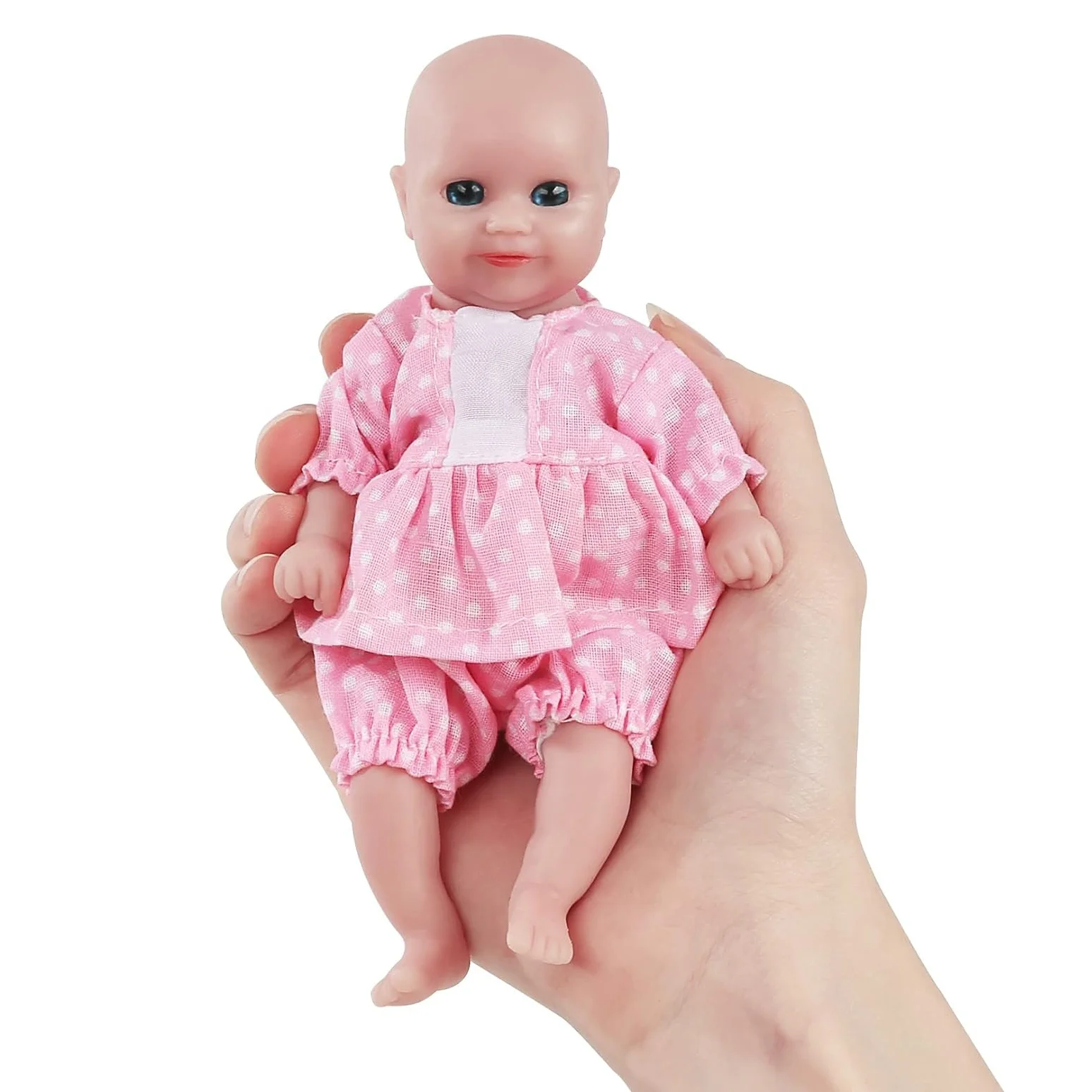 6 дюймов мини куклы Reborn милая девушка полный Силиконовый корпус лучший подарок для детей