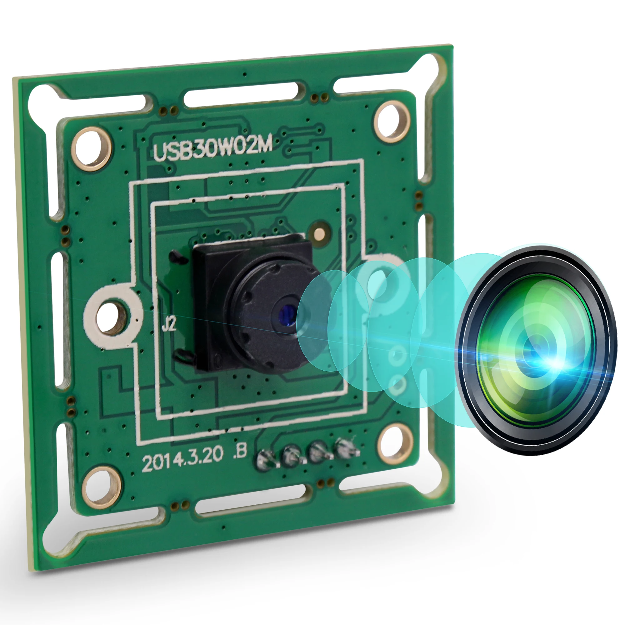 ELP 640*480 VGA USB2.0 OmniVision OV7725 Color CMOS Sensor 32*32/26*26mm mini USB Camera Module With 45degree M7 LENS