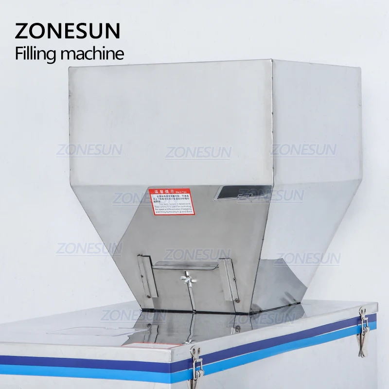 ZONESUN DL-5000 Vibration Coffee Bean Tea Bag Sachet Powder Pouch Semi Automatic Racking Weighing Filling Machinery
