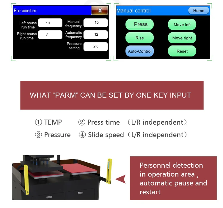 FACTORY HOT SALE 40*60 cm automatic pneumatic PET DTF film or sublimation paper heat press machine for t-shirt heat transfer
