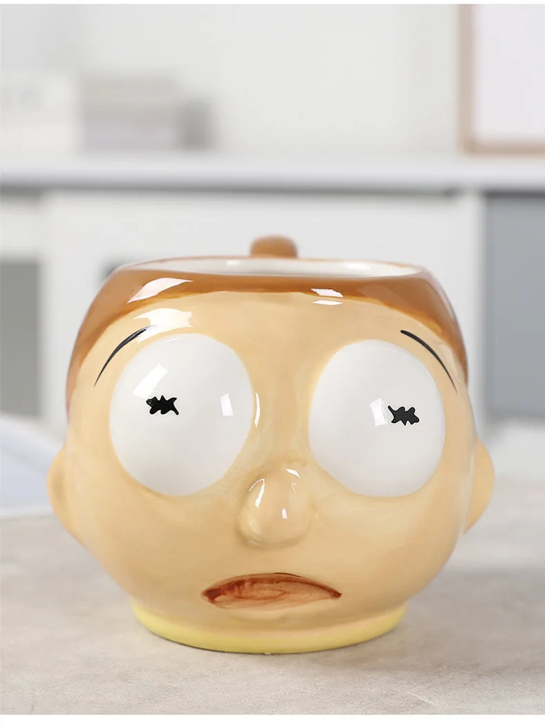 Madou New Product Funny Cartoon Man Shape 3D Cups Porcelain Unique Office Drinking Cup Gift Kids Couple Coffee Mug Coffee Mug