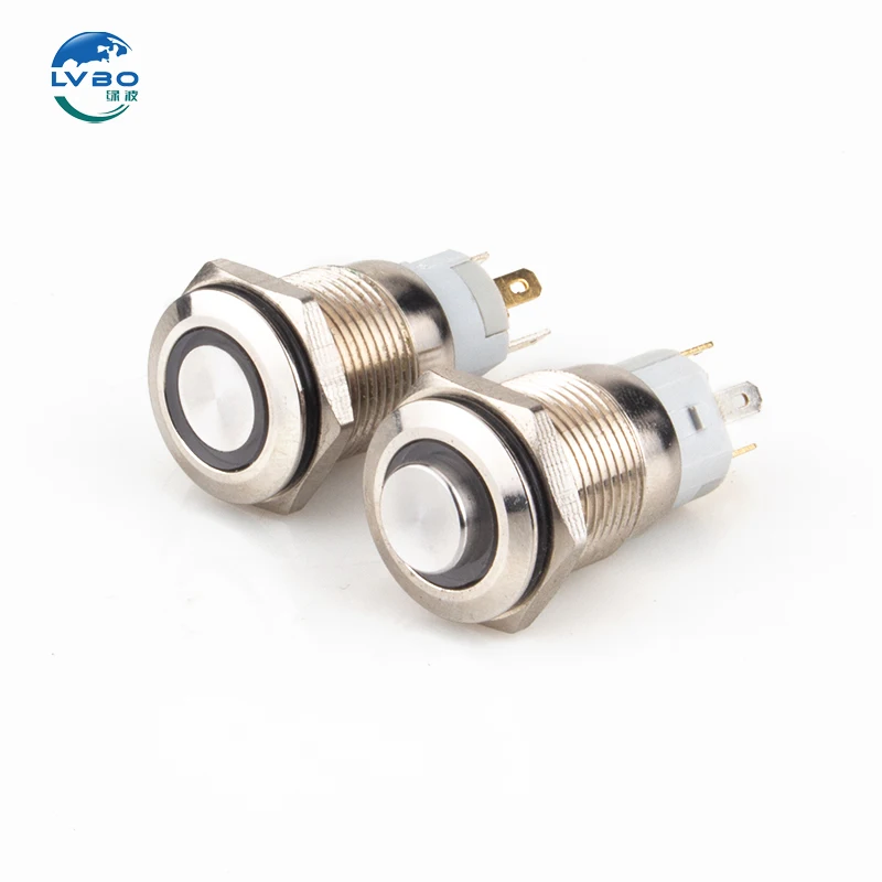 LVBO 2023 Hot Style 12mm 16mm 19mm 22mm Button Switch 4PIN Button Switch  electric board