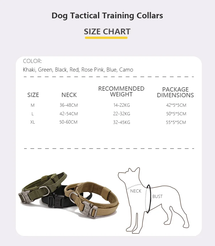 Heavy Duty Custom Designer Adjustable Luxury Fancy Fashion Camouflage Tactical Dog Collars