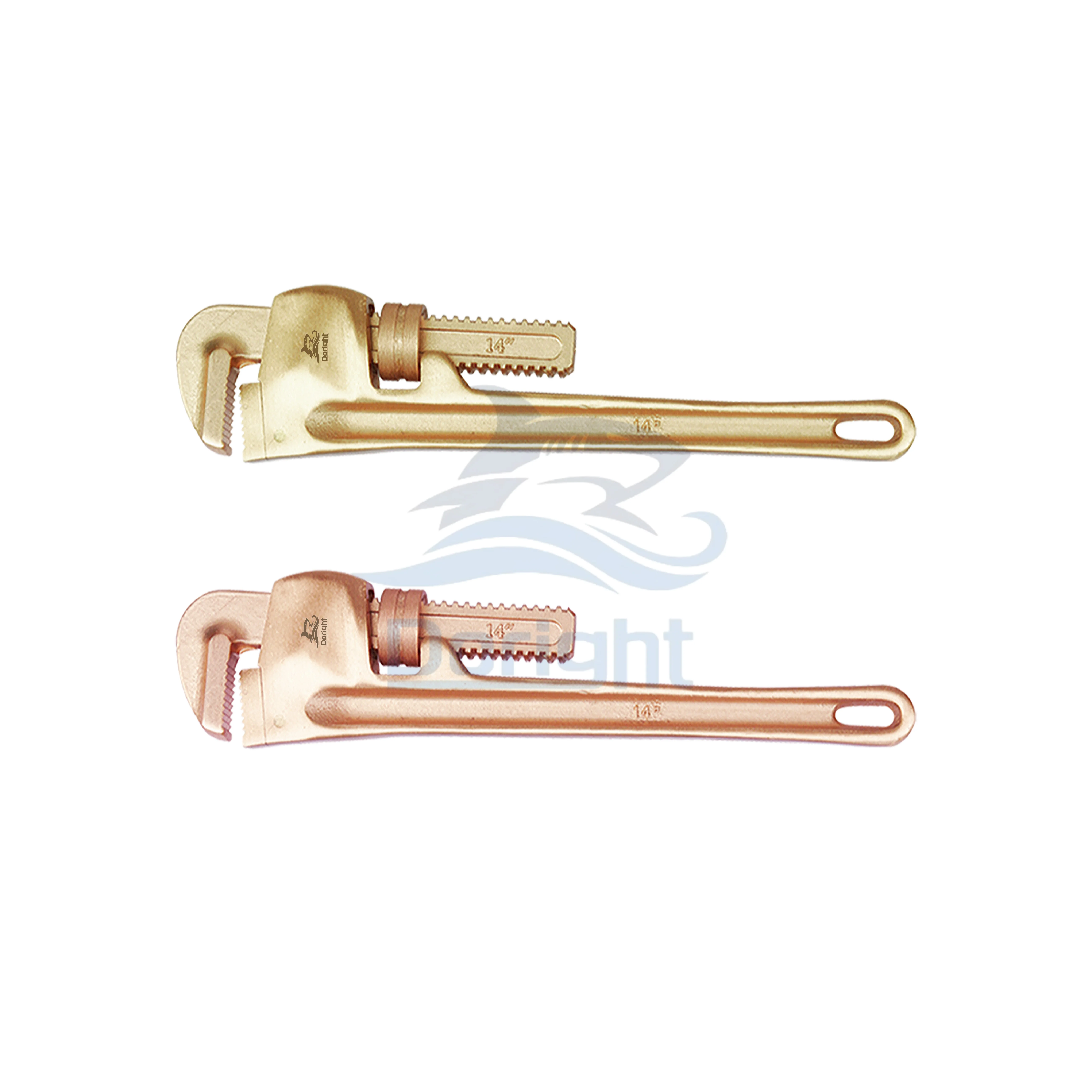Doright Beryllium Copper Alloy Aluminum Bronze Non Sparking Pipe Wrench American Type