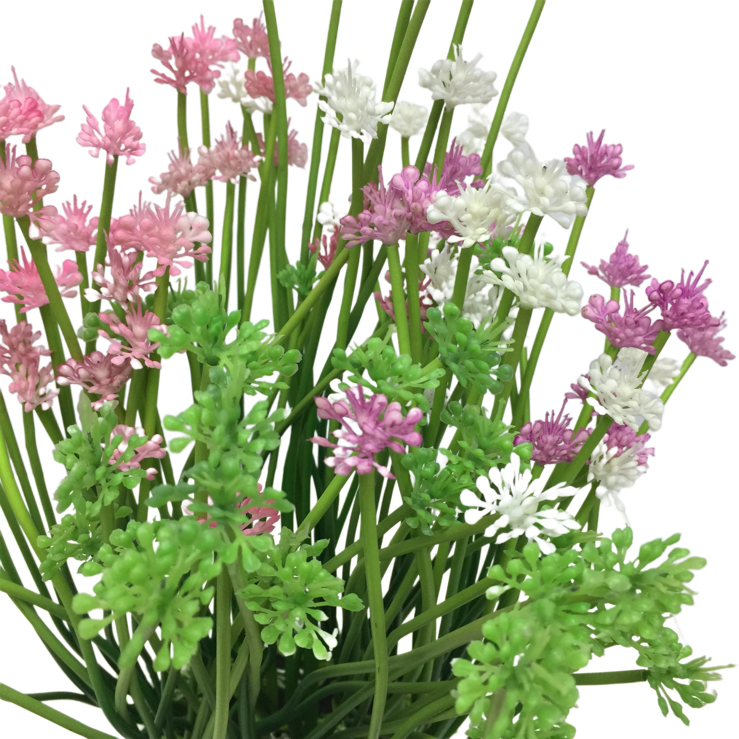 Shallots Artificial Plants With Pot Set, Artificial Bonsai Pots Cheap Pot