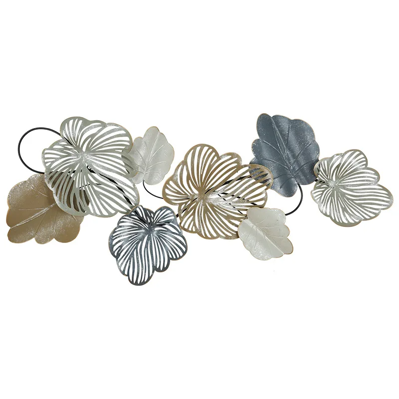 Large Vintage Hollow Emulation Maple Leaves Iron Art Home Wall Decor