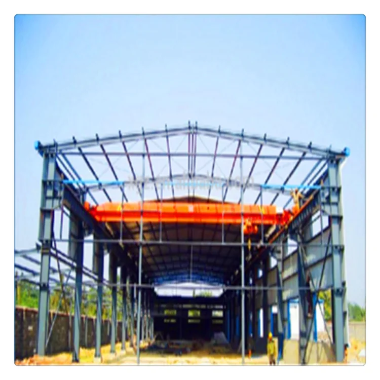 Light Metal Building Construction Gable Frame Prefabricated Industrial Steel Structure low cost warehouse factory design