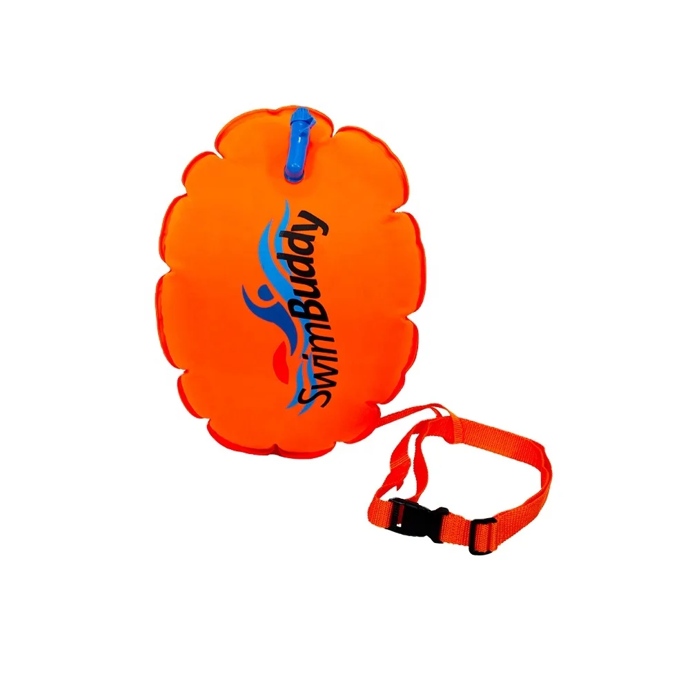 Orange Swim Buoy Safety Tow Buoy for Aquatic Sports, Open Water Swimming, Triathletes
