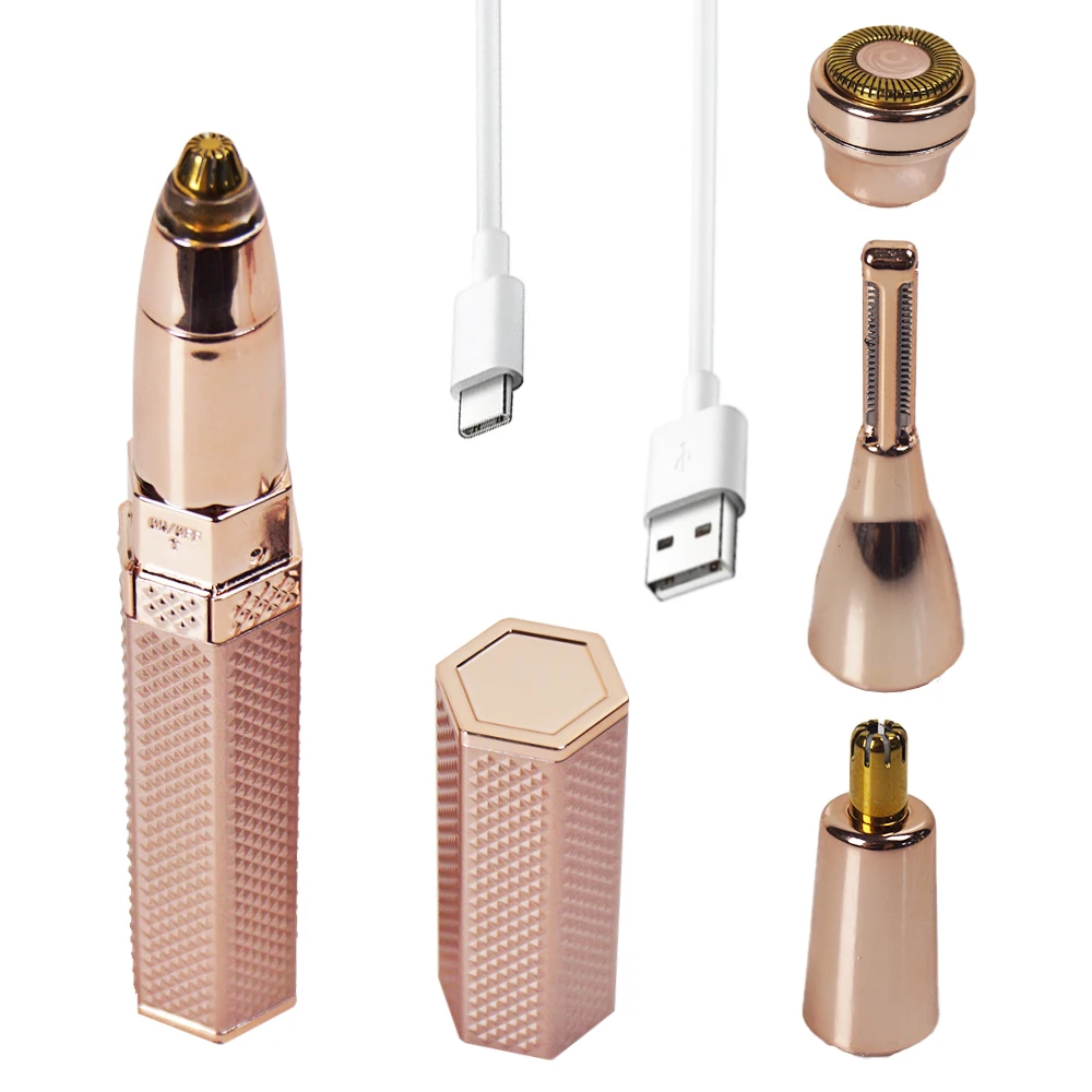 4 в 1 Женский Триммер для волос с зарядкой от USB