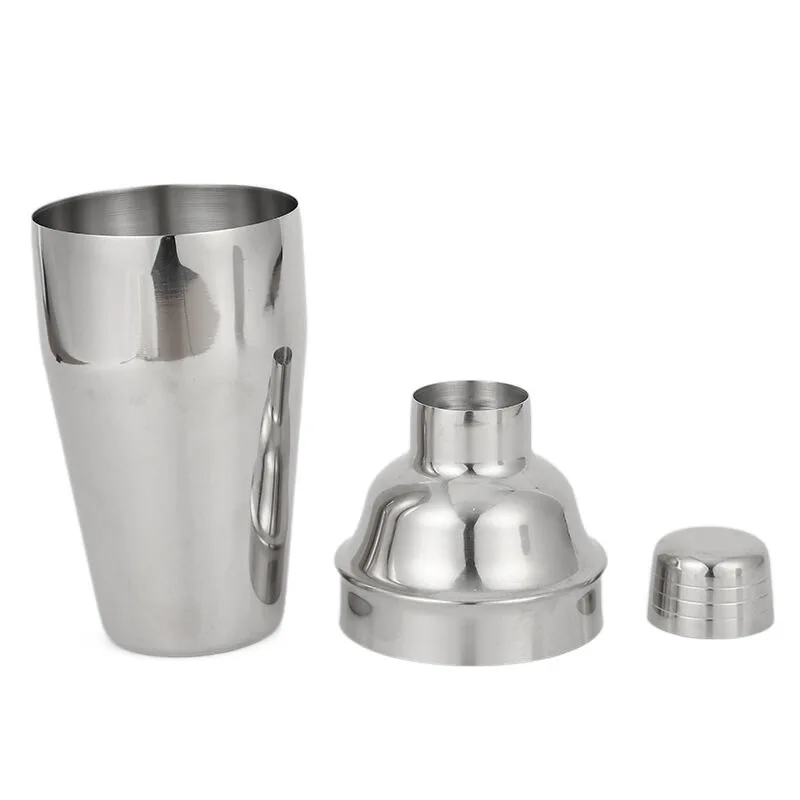 10 pcs Bar Tools Set 550 ml Shaker Bottle And Cocktail Accessories Stainless Steel Bartender Kit With Bamboo Stand