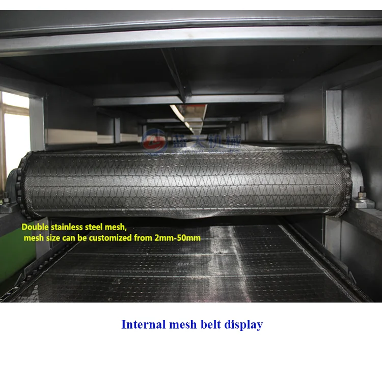 
Continuous Hemp Seed And Flower Stainless Steel Mesh Belt Dryer Price 