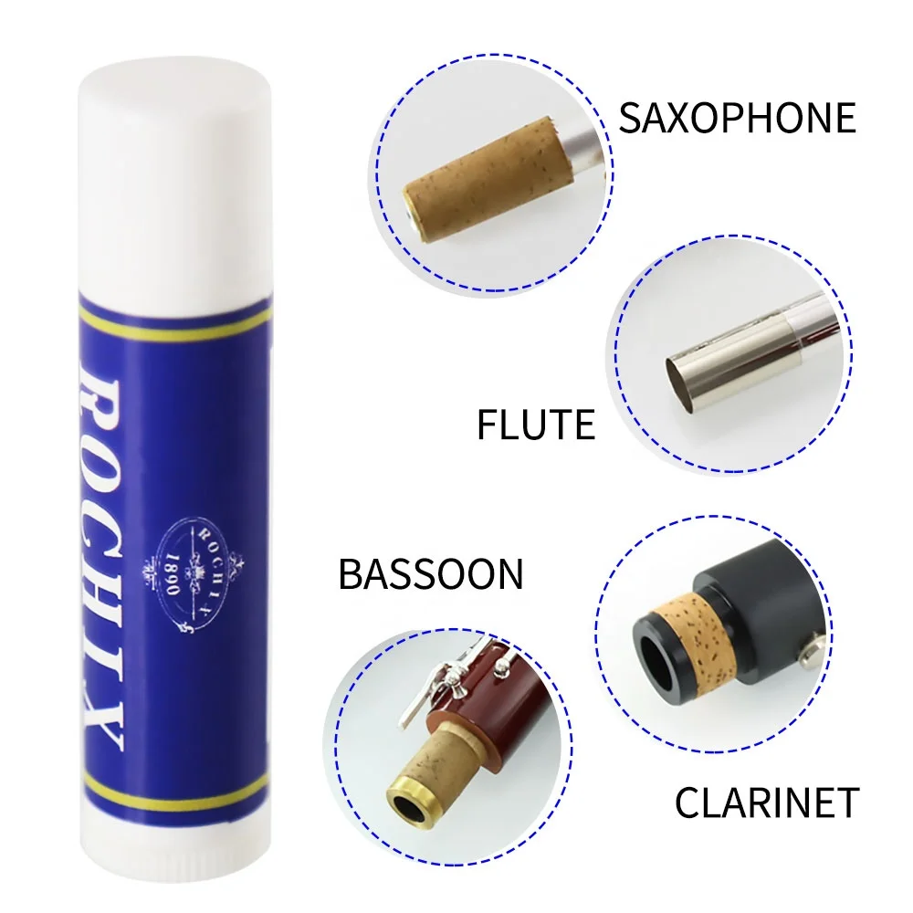 ROCHIX Woodwind Musical Instrument Parts Accessories Cork Grease White Vaseline Oil Lubricating Oil