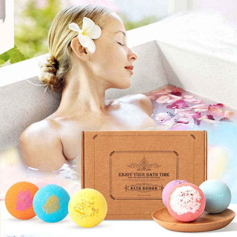 Оригинальный логотип на заказ, красочный, веганский, натуральный, ароматизированный, спа, пузырчатая ванна, подарочный набор, набор для путешествий, смешные радужные мини-Бомбочки для ванны