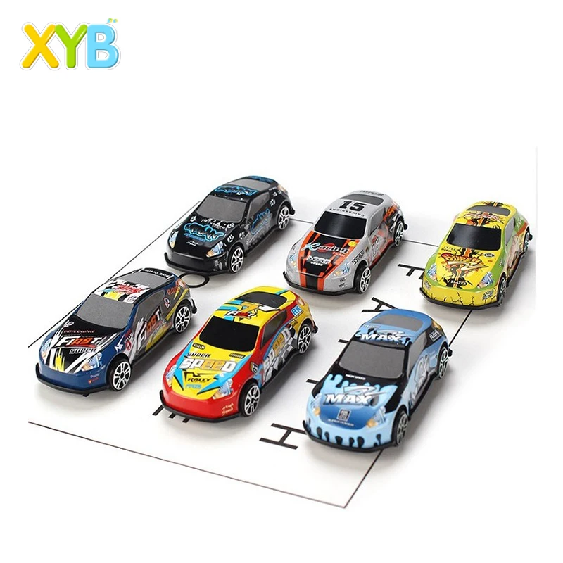 
Hot sale 6PCS colorful mini sliding Car toy Mini Cars kids toys die cast aluminum diecast model car 
