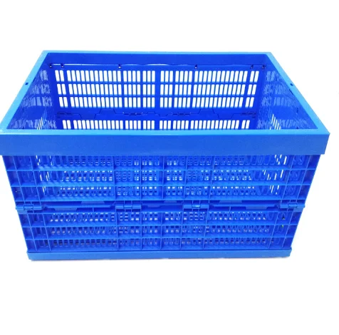 Folding plastic crates turnover boxes for vegetable and fruit storage