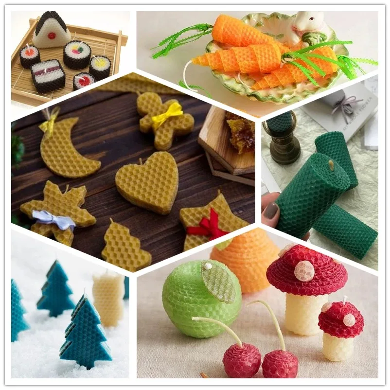 Manufacturers Wholesale honeycomb beeswax sheet for candle making kit