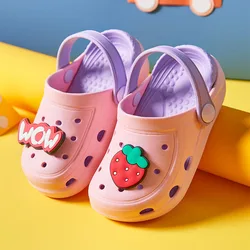 Новинка 2021 года; Крутая детская садовая обувь; Модные сабо с милыми