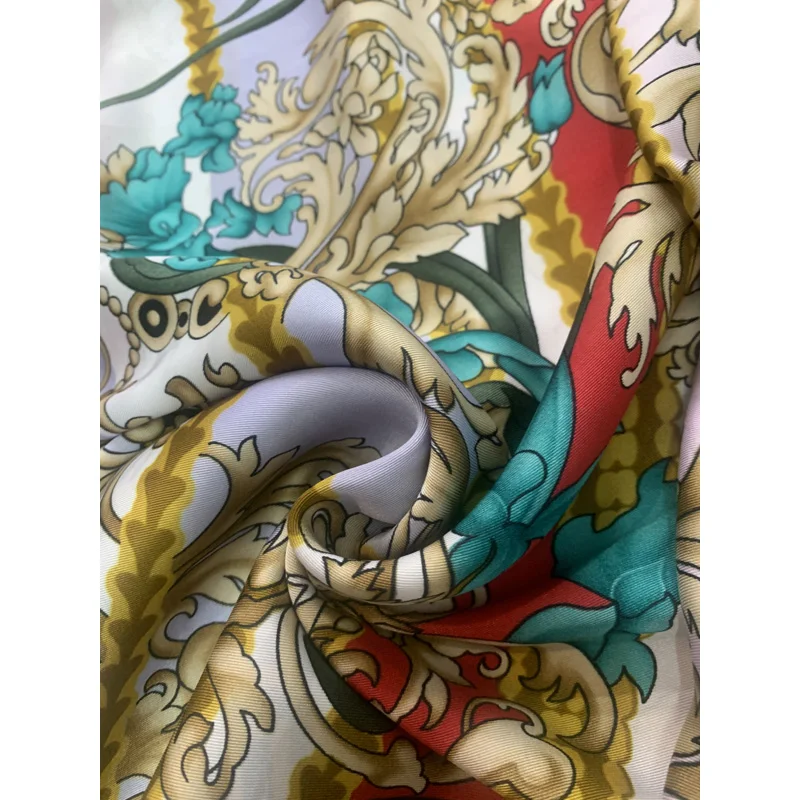 Custom Wholesale low price high quality Printed POLY TWILL silk flat mesh