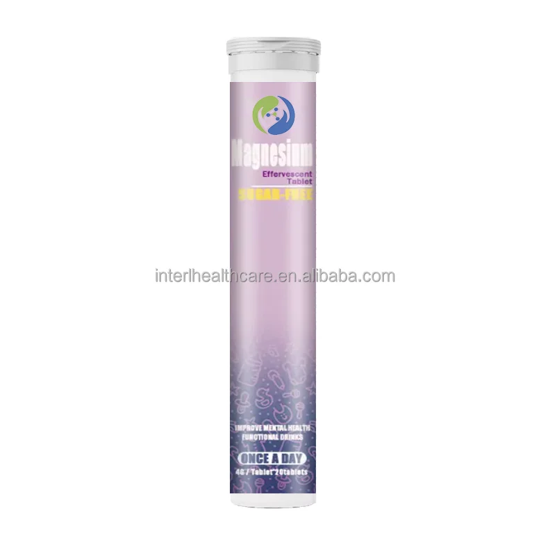 private label Magnesium Tablets Factory Mineral Healthcare Food Magnesium Effervescent Tablets