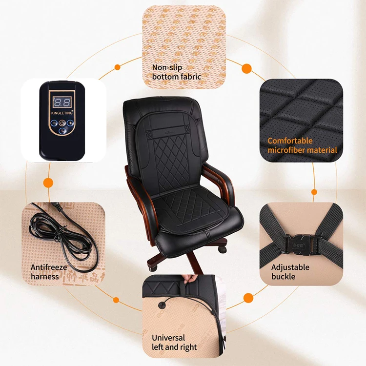 USB Chargeable Electric Foldable Washable Fast Heat Soft Warm Heated Seat Car Cover Seat Cushion
