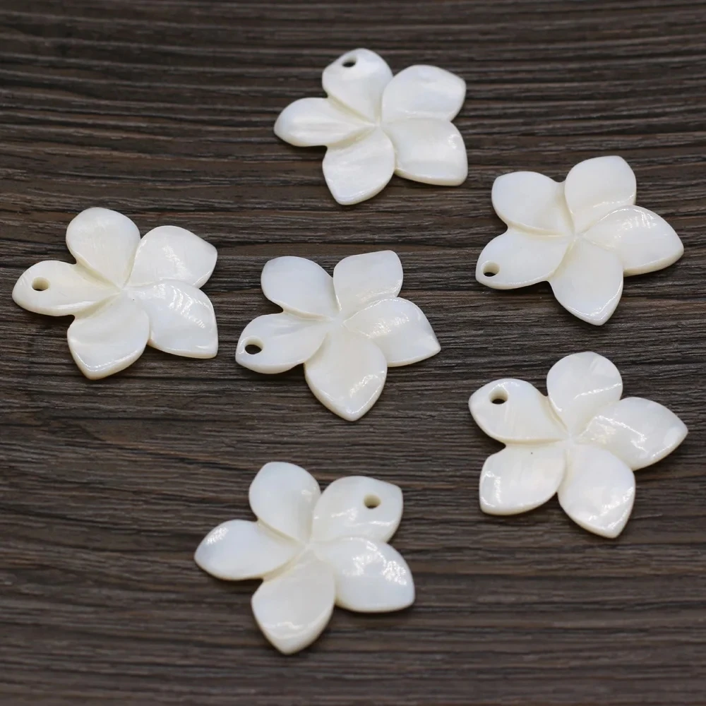 Natural Shell Beads Pendant Flower Mother of Pearl Shell Charms for DIY Earrings Necklace Jewelry Making