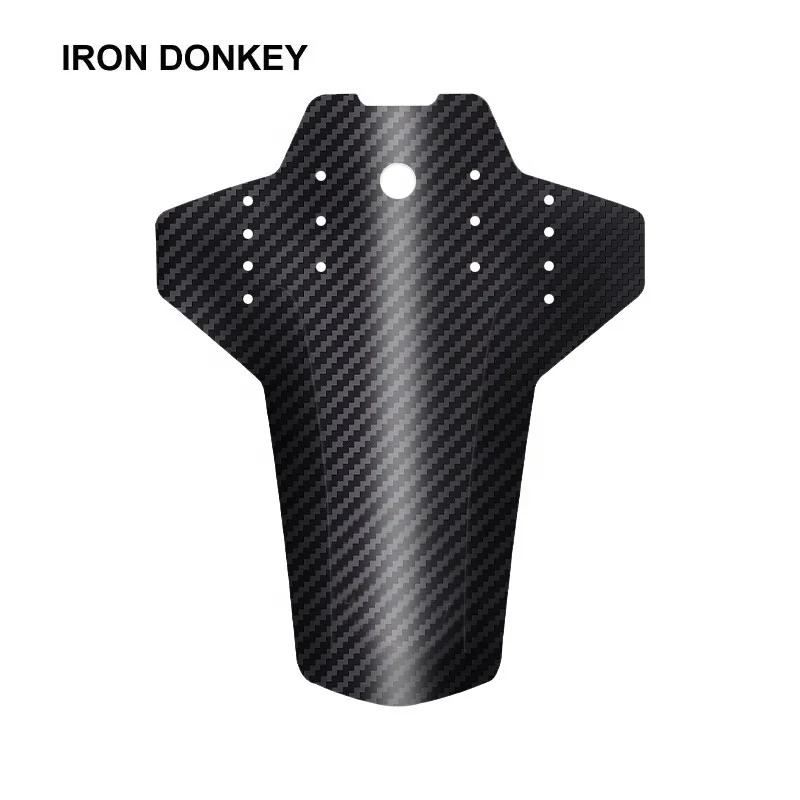 IRONDONKEY Customized Bicycle Mudguard Carbon Fiber Textured Downhill Mountain Bike and Road Bike Equipment Made of Plastic