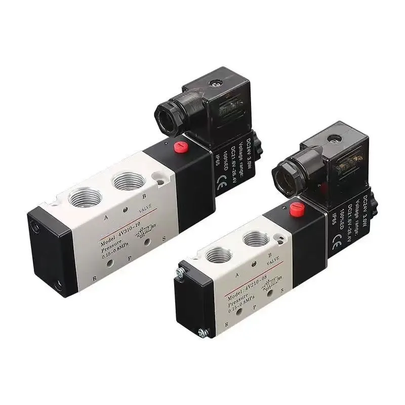 Hot selling 4V210-08 solenoid valve cylinder two position five way 220V 24V electric valve pneumatic valve